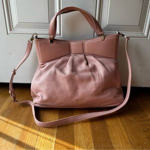 Kate Spade New York | Pink bow shaped leather crossbody